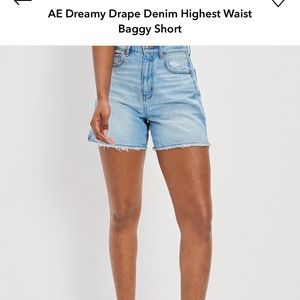 NWT Dreamy drape denim shorts